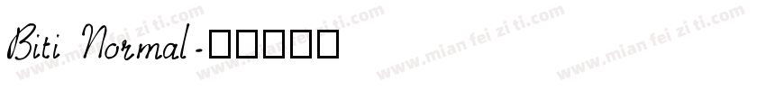 Biti Normal字体转换